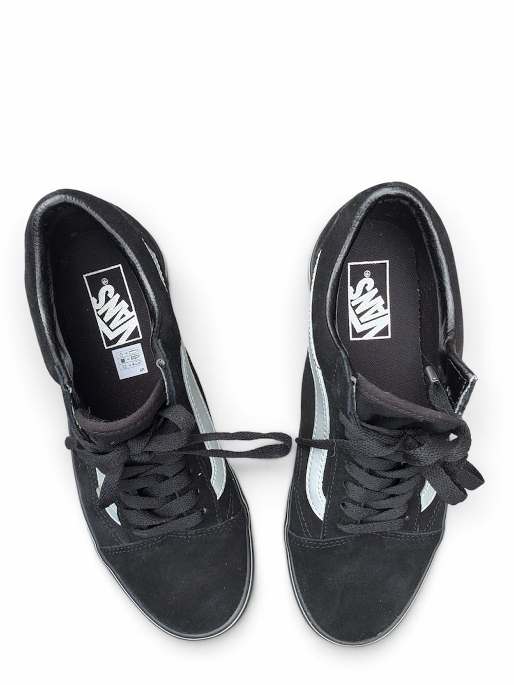 Vans Women's Black & White Old Skool Low-Top Sneakers